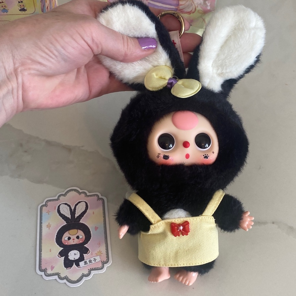 Baby Three Rabbit Macaron Cute Bunny Plush Series